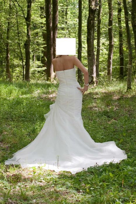 Rochie de mireasa marime S si voal