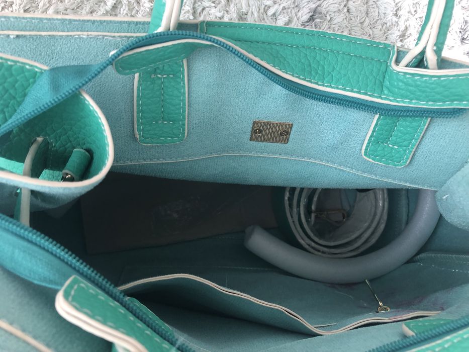 Чанта цвят мента