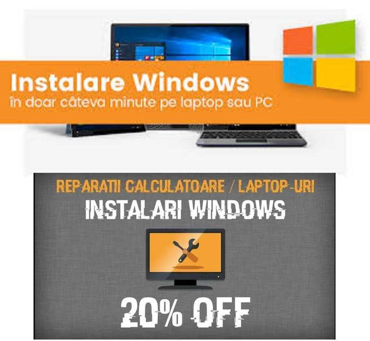 instalare windows la domiciliu , reparatii calculator , asamblare calculator