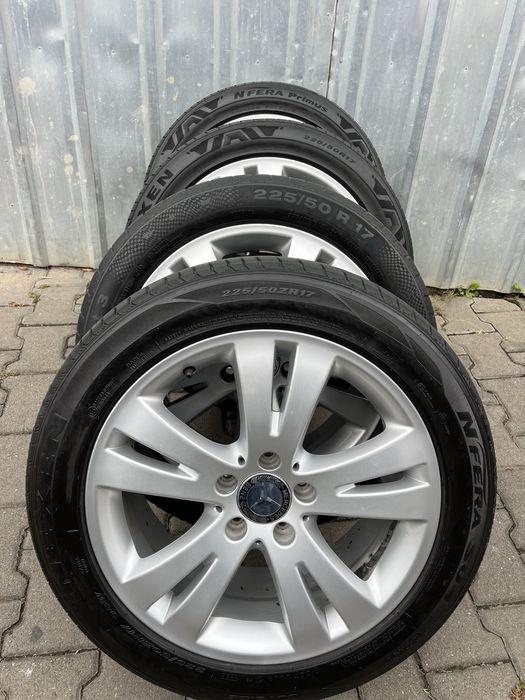 Jante aliaj 5x112mm, anvelope vara 225/50 R17, Mercedes, Audi, Seat Skoda VW