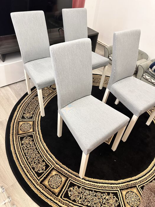 Set masa alba si 4 scaune