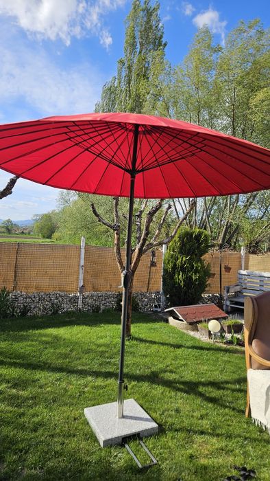 Umbrela terasa/gradina cu suport granit