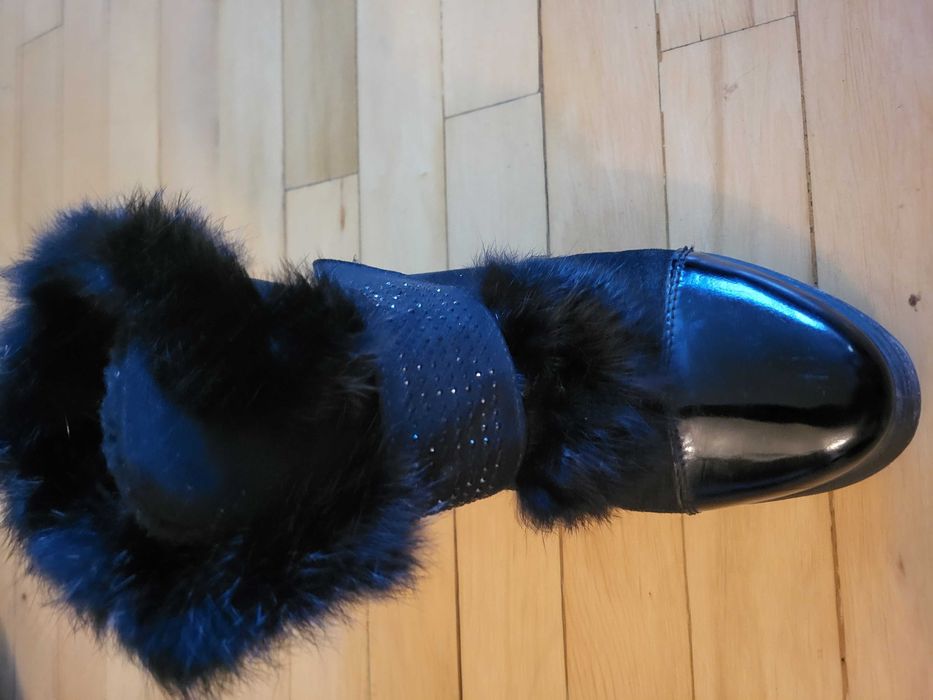 боти черни с външен косъм