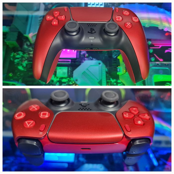 Controller PlayStation 5 DualSense, model Volcanic Red edition, cu TMR