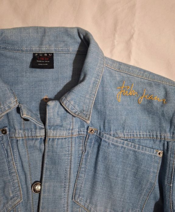 Geaca denim Fubu pictata manual