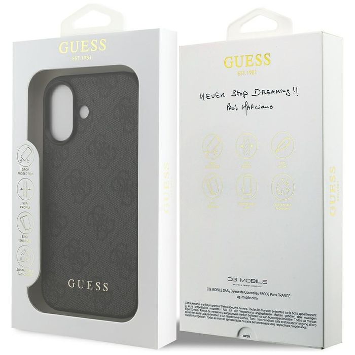 Guess 4g classic case for iphone 17 black