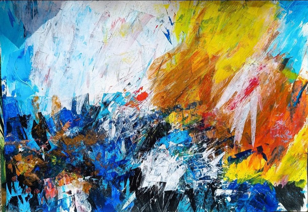 Tablou acrilic format A3 original