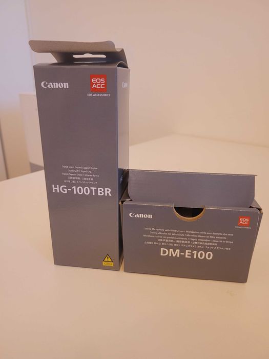 Canon DM-E100 Stereo Microfon și Canon HG-100TBR Tripod noi în cutie