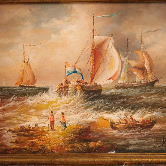 Картина парусники