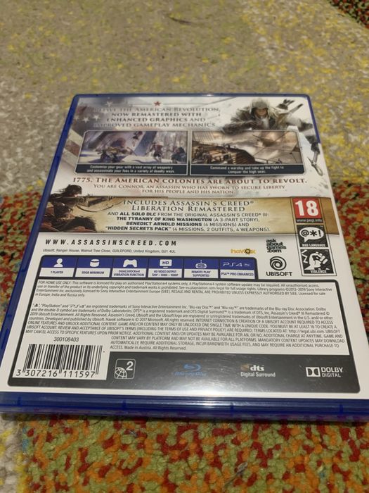 Assasins creed III remastered+Assasins creed Liberation remastered