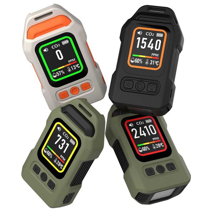 5 в 1 Портативный детектор угарного газа с сигнализацией.