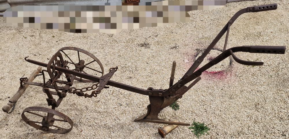 Gebrüder Eberhardt ESB5 античен плуг от началото на 20-ти в., Германия
