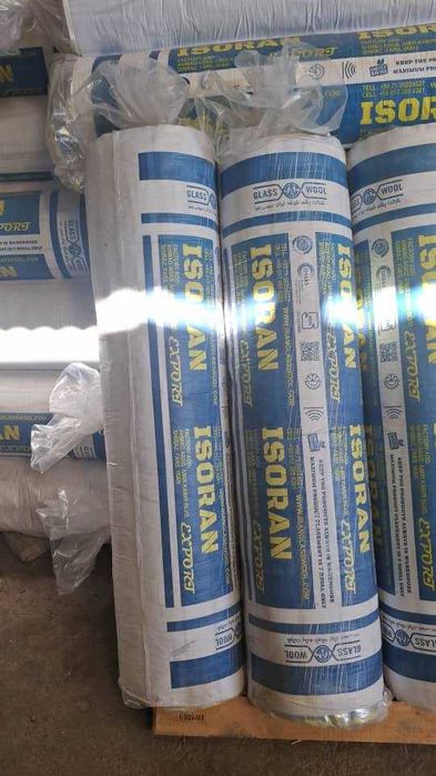 Утеплители Стекловата минеральная ватабазальт Isoran фольгой Иран 15м2