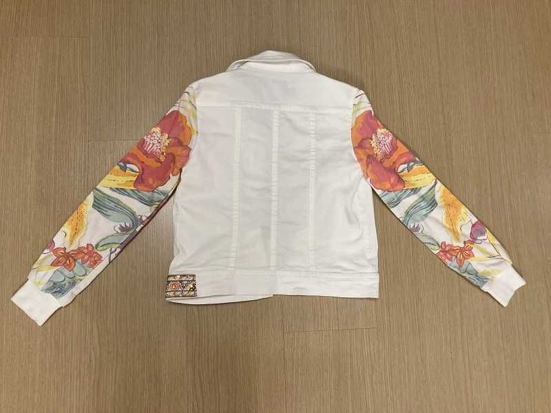 Детско дънково яке Desigual с апликации - ръст 146-152 см., 11-12 г.