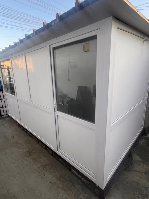 Spatiu modular termopan 3,5 m x 5m-podea metalica, acoperis, tot i