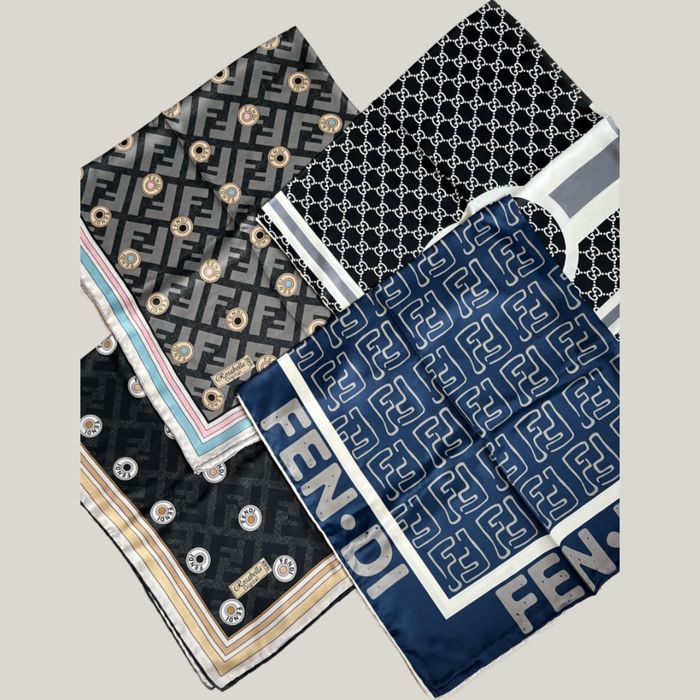 Шёлковые платки в упаковке и без