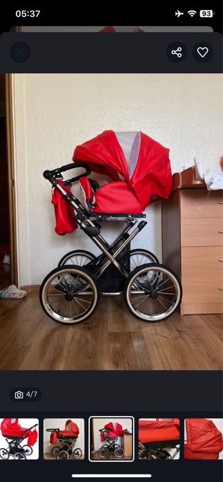 Коляска 2в1 Экокожа Польша