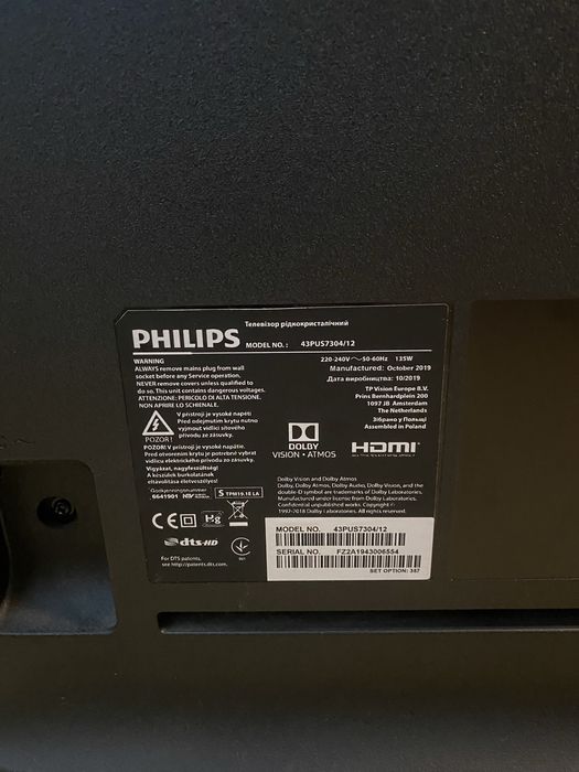 Tv Philips ambilight cu ecran defect