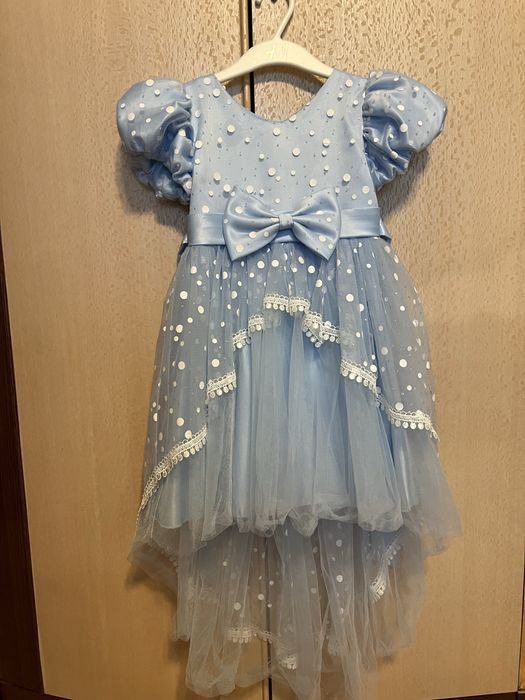 Платье детское голубое