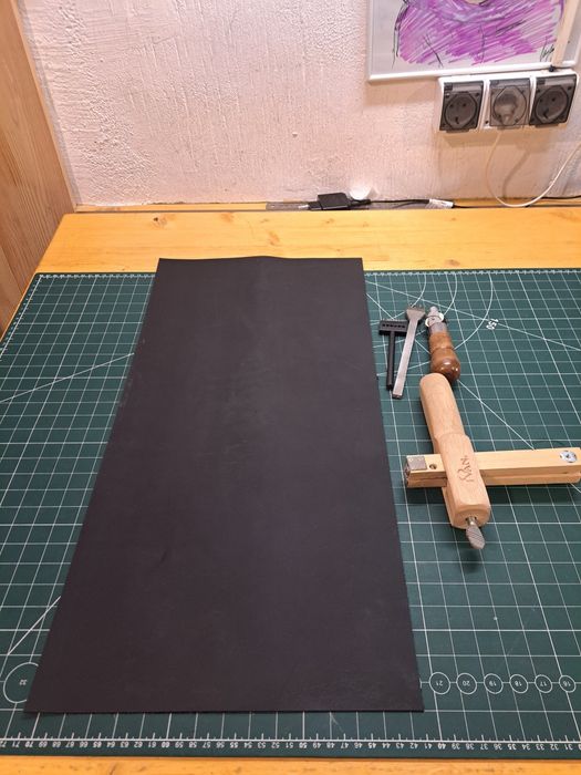 Piele tabacita, full grain leather, piele la metru, handmade