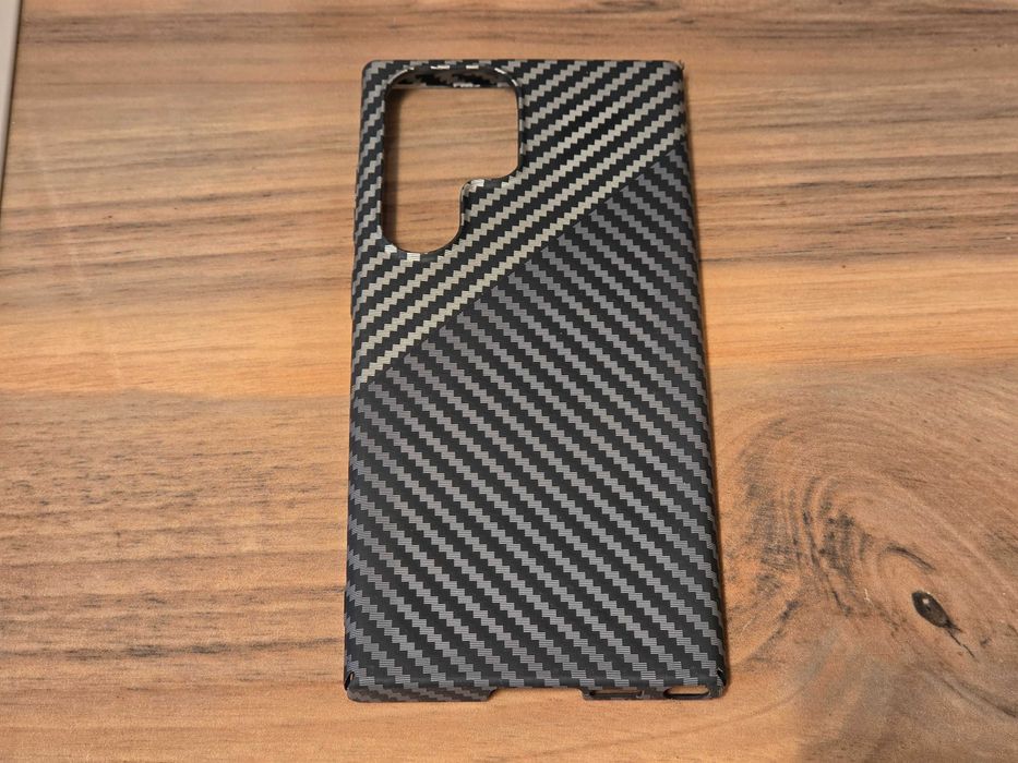 Твърд кейс имитация на карбон калъф за Samsung Galaxy S23 Ultra