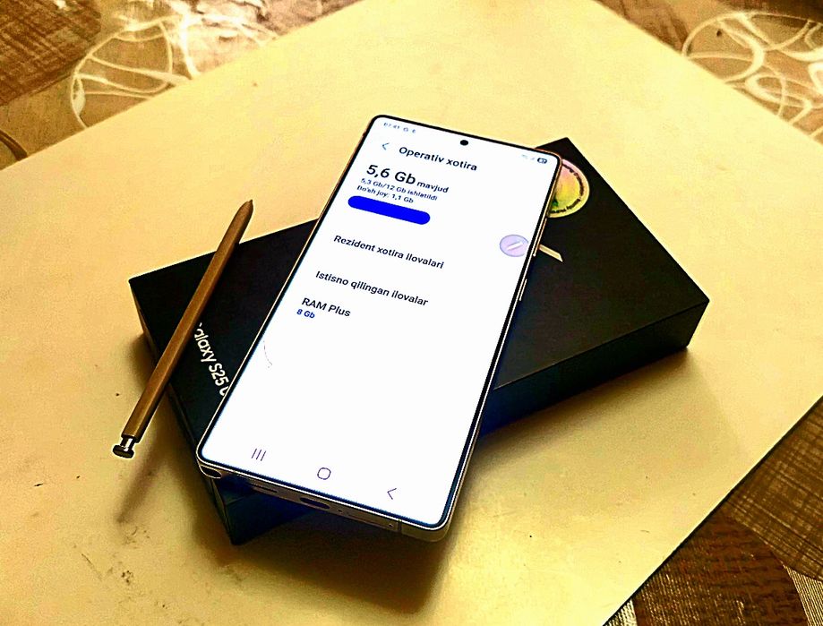 Самсунг С 25Ултра. 256/12 ГБ. Каробка яқинда очилган. 1 йил  гарантиял