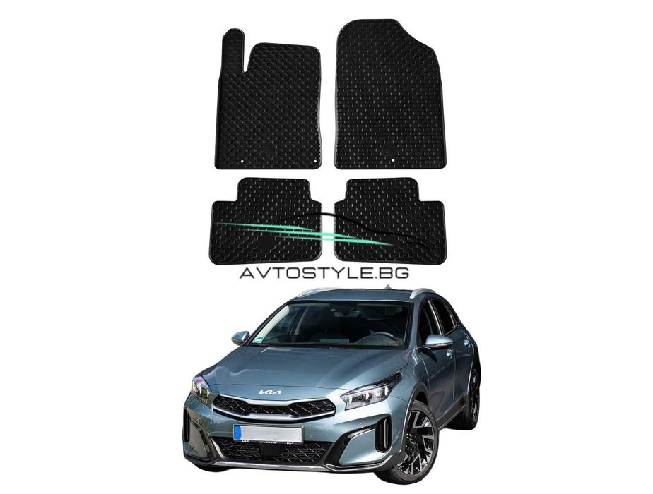 Гумени стелки за Kia XCeed след 2019 г., Gumarny Zubri