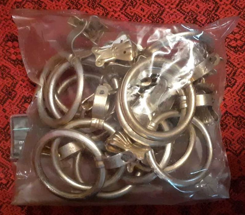 Держатели Зажимы для штор с кольцами (15шт.) СССР