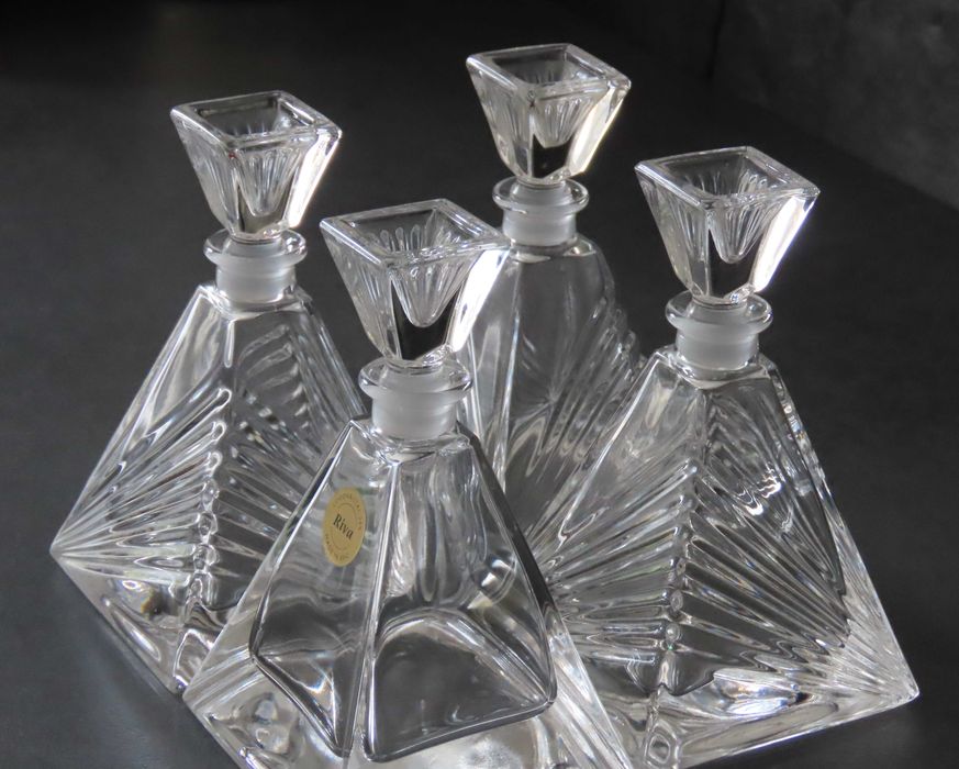 Set carafe / sticlute de parfum din cristal