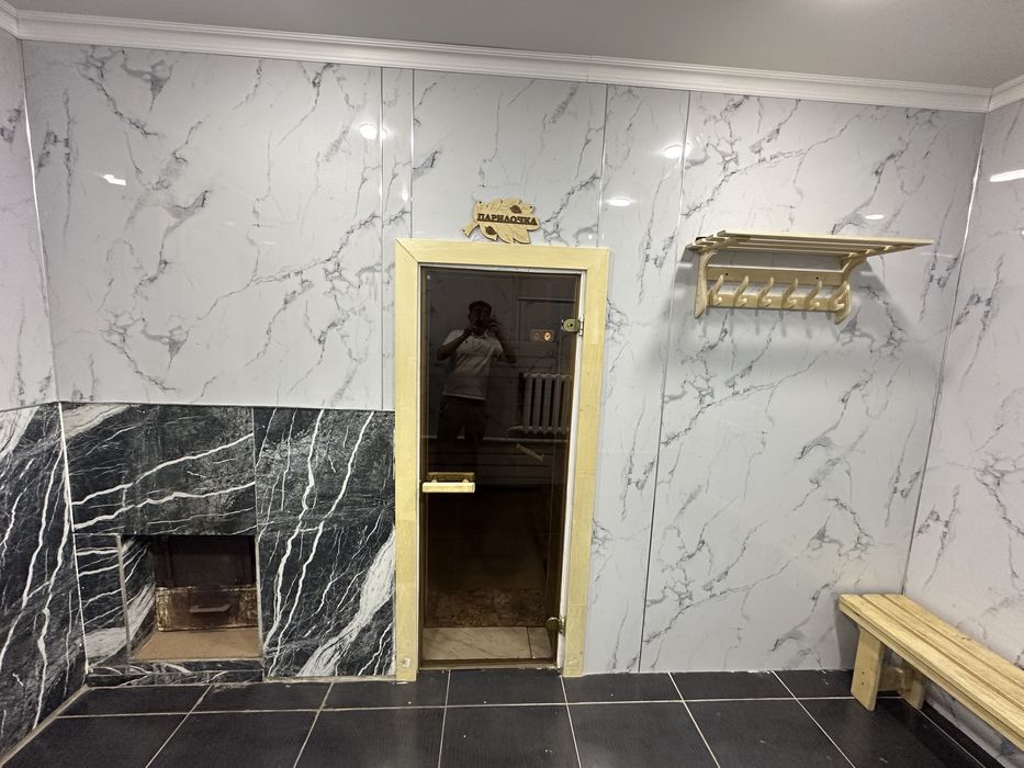 Сауна на дровах и бассейн кароке