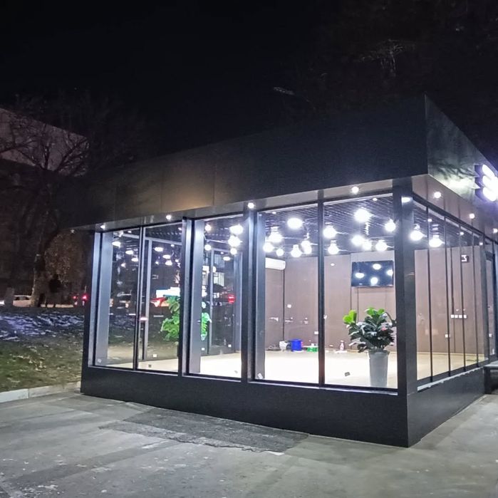 Стеклянный перегородки витражи