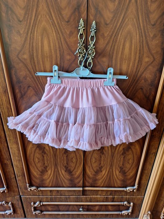 Детская юбка в сеточку