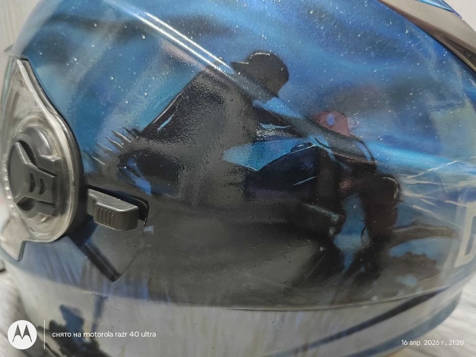 Роспись Мото шлем для скутера