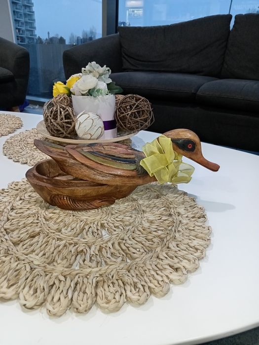 Cadou vintage  /Rata lemn mandarin -