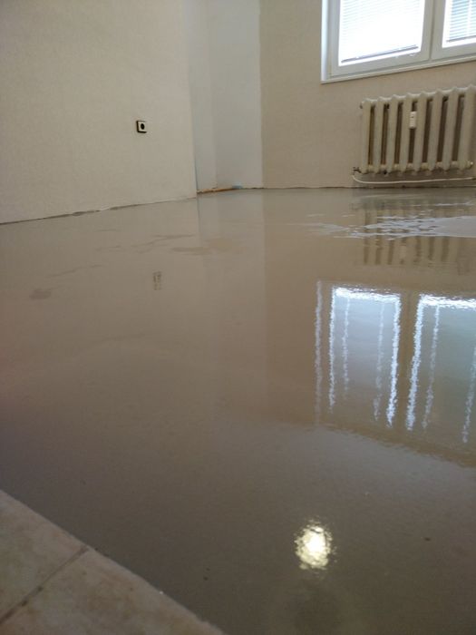 8 лв на кв.м Армирана Самонивелираща гладка замаска