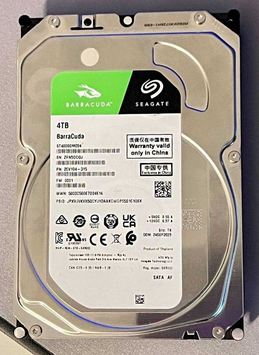 Seagate BarraCuda 4TB (ST4000DM004) HDD твърд диск