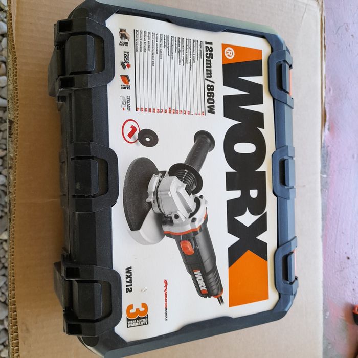 Polizor unghiular Marca Worx 125 mm,NOU