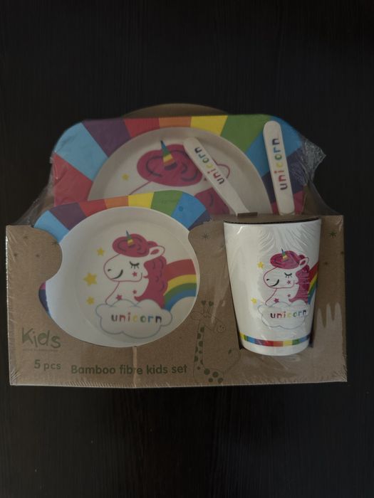 Бамбуковая посуда для детей.