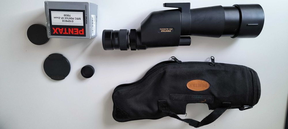 Зрителна тръба + окуляр (Pentax PF 65 ED + Pentax XF-Zoom eyepiece)
