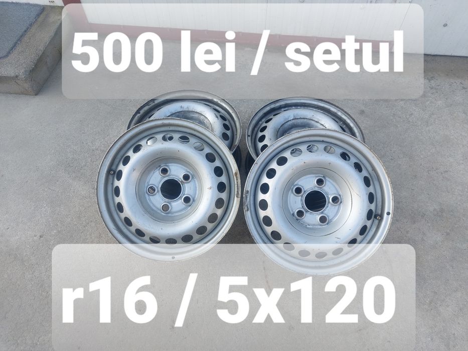 Set jante tabla r16 / Vw Transporter / Caravelle / 5x120