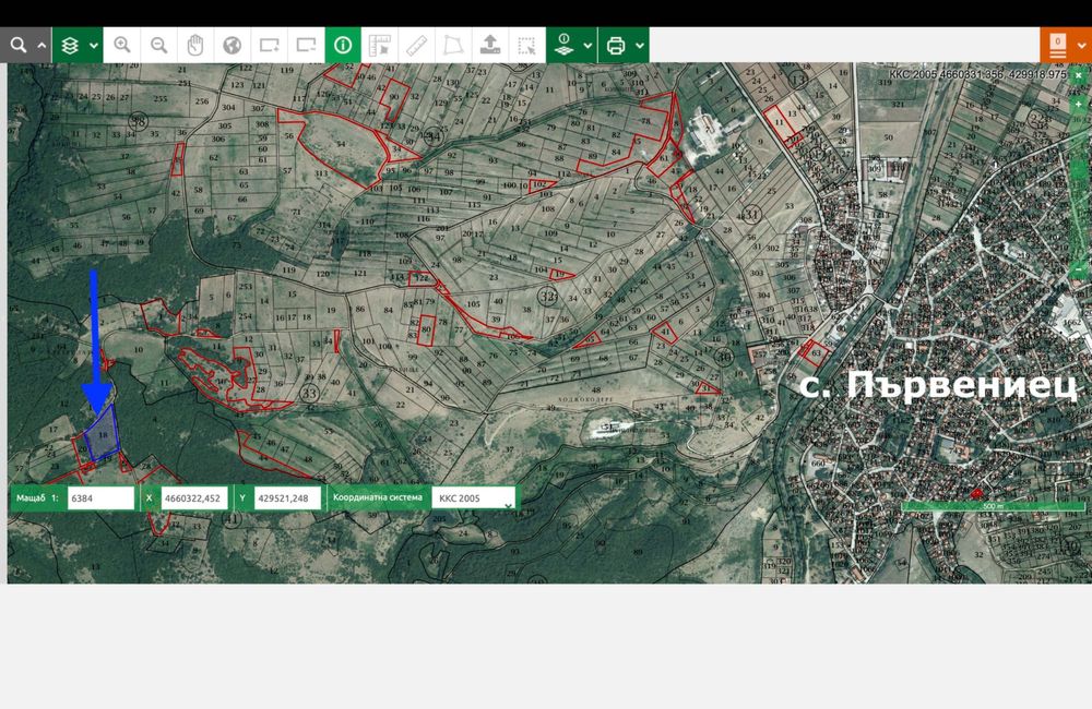 Продава се голям изгоден парцел за инвестиция в с. Първенец до Пловдив
