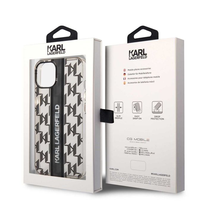 Гръб Karl Lagerfeld Monogram за iPhone 14 Pro, 14 Pro Max