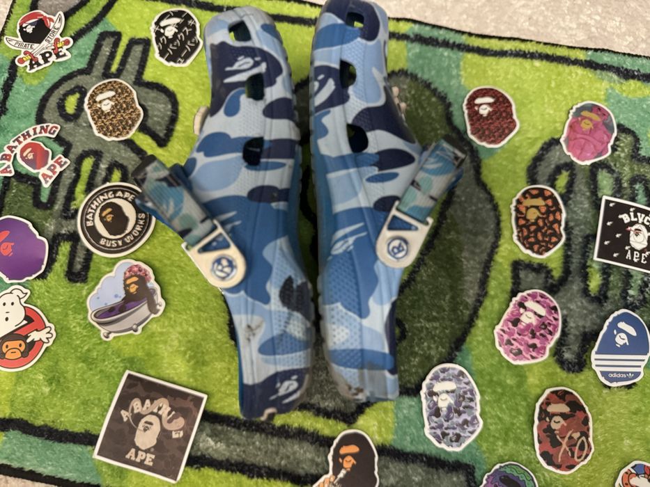 Кроксы Bape синие 40-41 размер