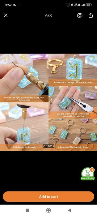 Мини USB електрическа бормашина за смола, бижута и DIY проекти – нова