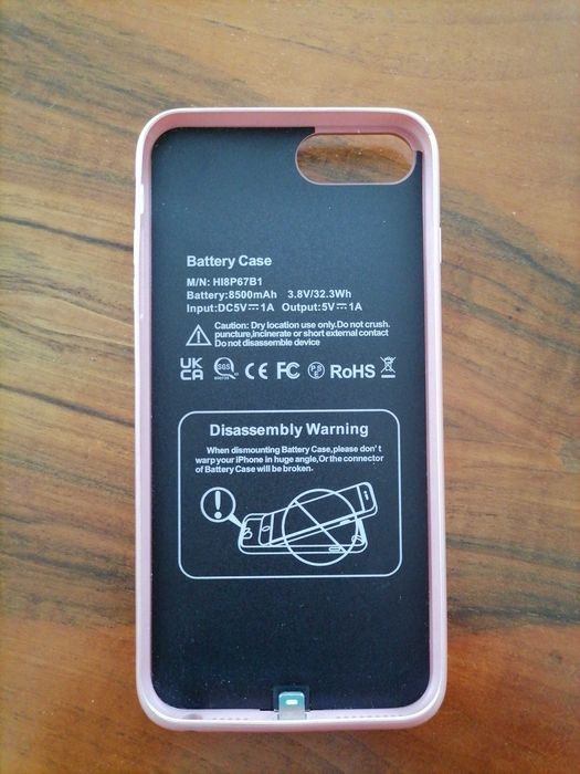 Smart battery case за phone 7 plus нов