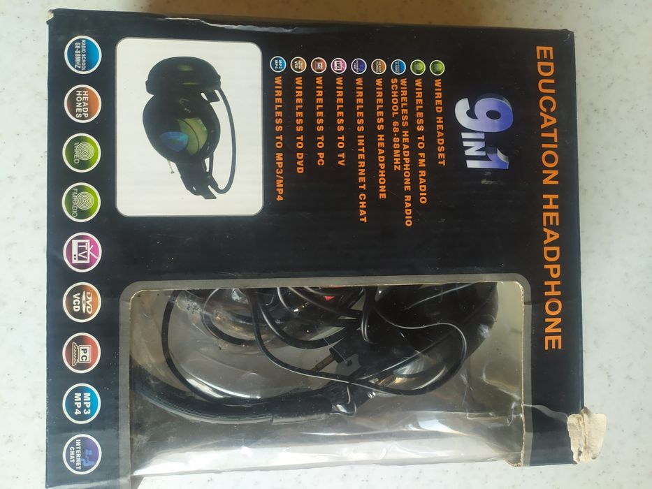 Продам наушники беспроводные 9в1 в хорошем состоянии