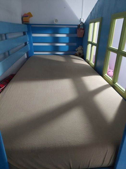 Pat copii căsuță lemn