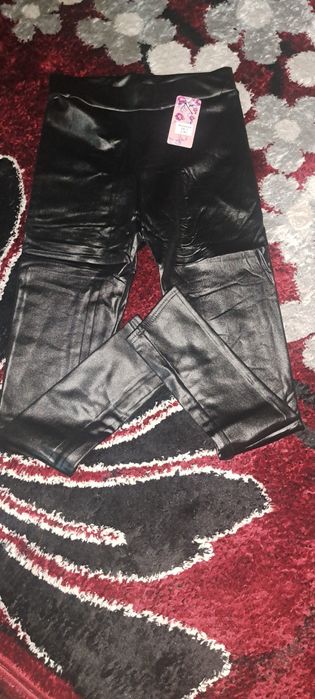 Hanorac imblanit + colanti imitatie piele