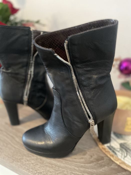 Cizme din piele cu toc 37Lavoratione Artigiana