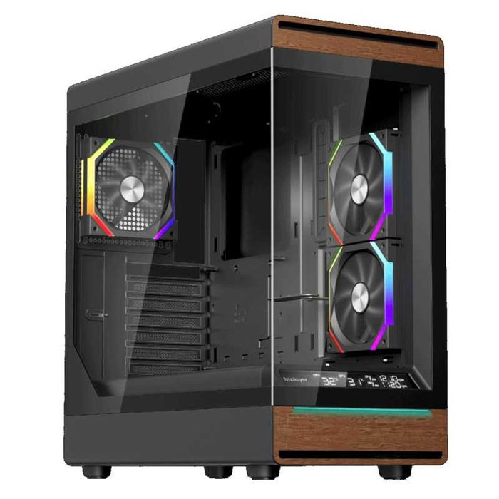 Carcasa 1stPLAYER Gaming WD8-bk, 3 ventilatoare aRGB plus PWM, ATX, FARA SURSA
